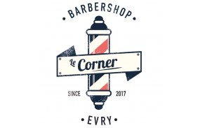 Logo barbier Barbershop le corner